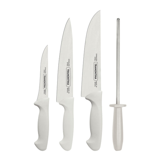 Tramontina Stainless Steel Barbecue Knife Set With 4 Piece Polypropylene  Handle 24699825