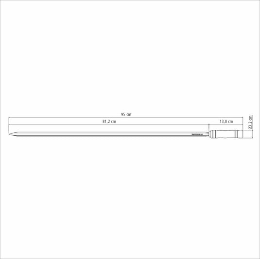 Tramontina Churrasco Single Prong Skewer Bundle, 95cm - Stainless Steel, 4Pc