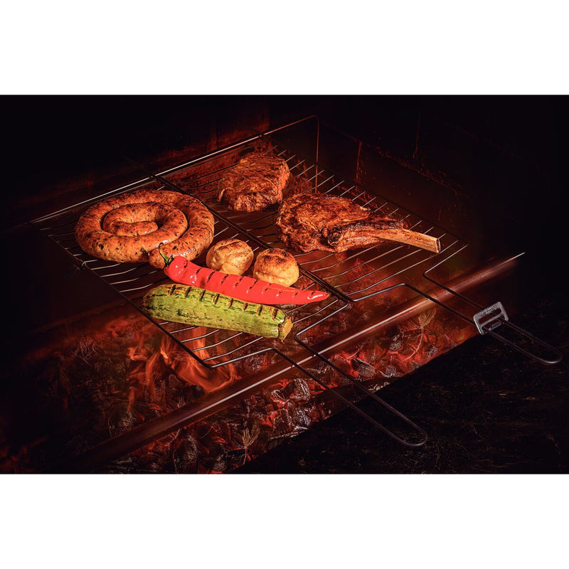Load image into Gallery viewer, Tramontina Churrasco Black Grill in Nitrocarburized Carbon Steel
