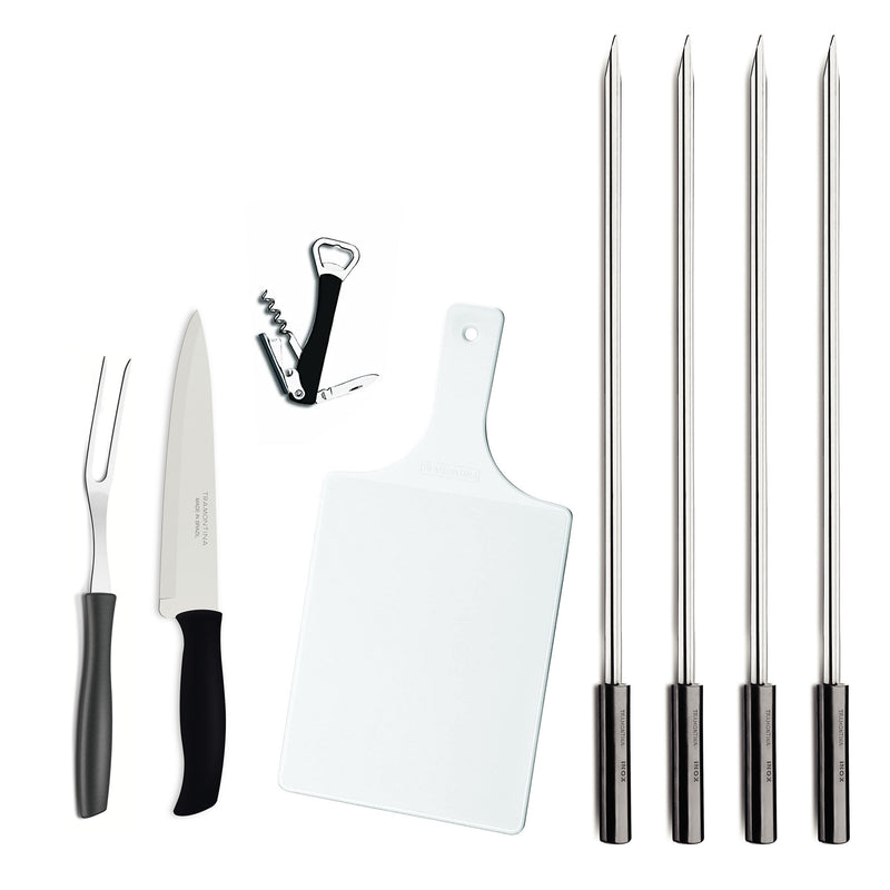 Load image into Gallery viewer, Tramontina Churrasco Barbecue Set, 8Pc
