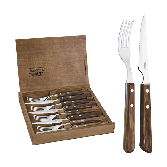 Tramontina Churrasco Premium Vaneira Cutlery Set, 8Pc FSC Certified