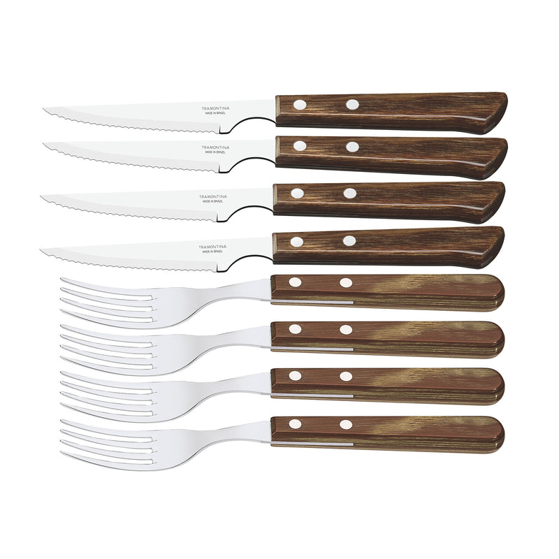 Load image into Gallery viewer, Tramontina Churrasco Premium Vaneira Cutlery Set, 8Pc FSC Certified

