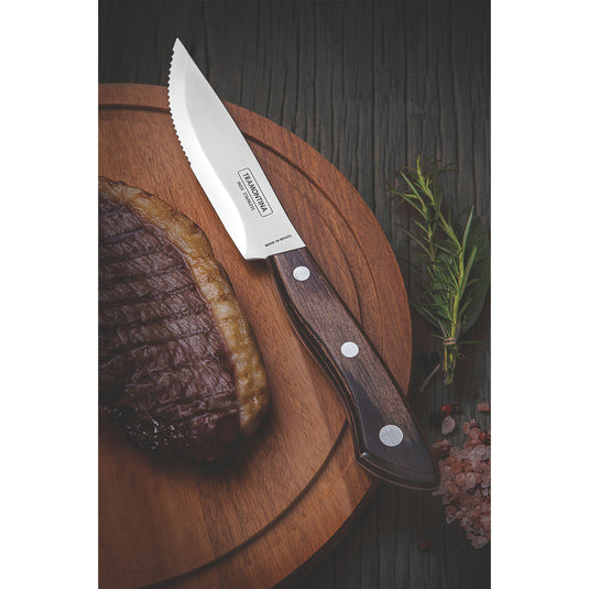 Tramontina Churrasco Premium Bueno Steak Knife Set, 4Pc FSC Certified