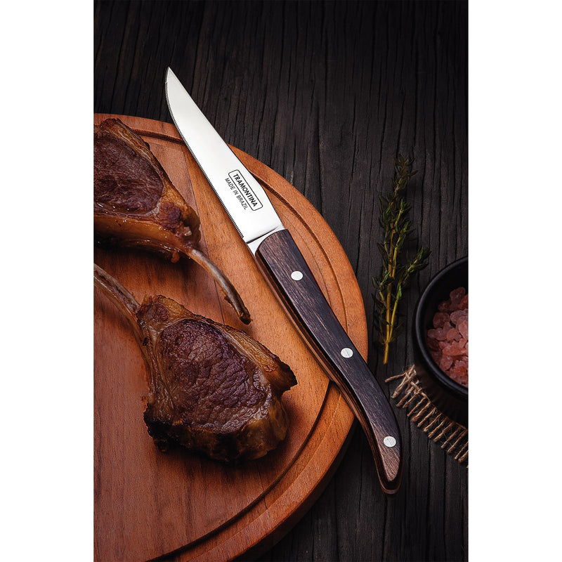 Load image into Gallery viewer, Tramontina Churrasco Premium Paisano Steak Knife Set, 4Pc
