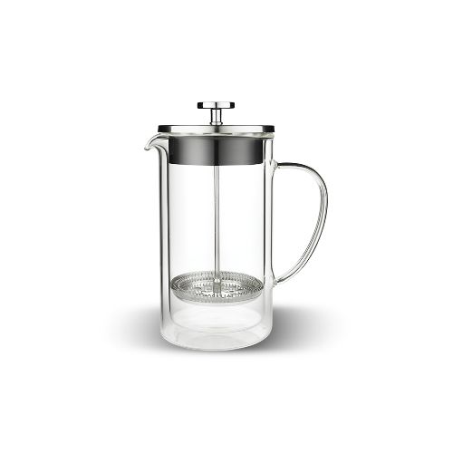 Tramontina Coffee & Tea Coffee Plunger, 3cups, Double Wall Glass