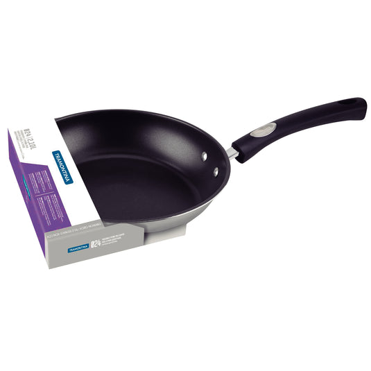 Tramontina Allegra Stainless Steel Frying Pan with Triple Bottom 24 cm 2.1 L 62666240