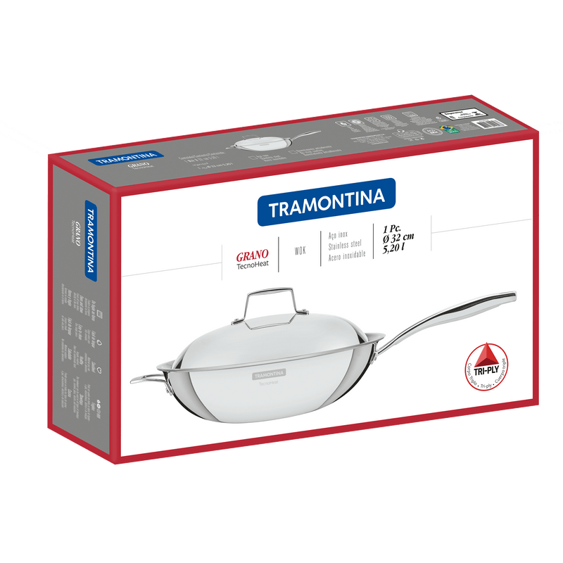 Load image into Gallery viewer, Tramontina Grano Wok, 32cm, 5.2L
