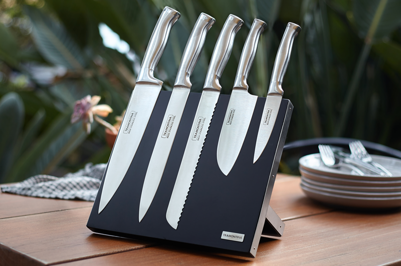Load image into Gallery viewer, Tramontina Polaris Magnetic Knife Block, 6Pc
