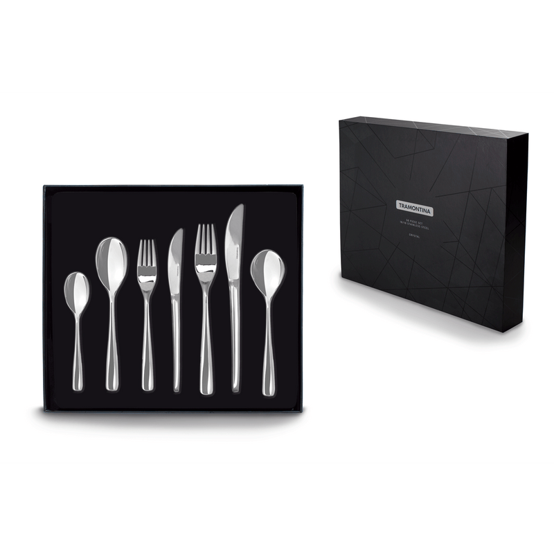 Load image into Gallery viewer, Tramontina Crystal Cutlery Set, 56 PC
