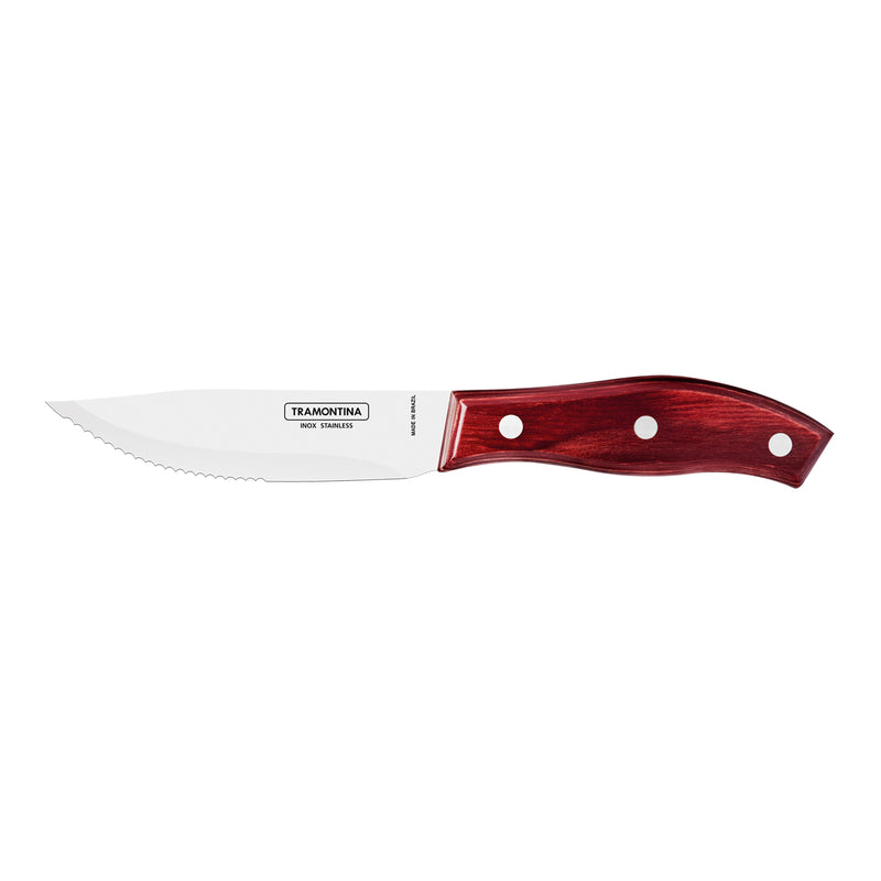 Load image into Gallery viewer, Tramontina Churrasco Rio Grande Steak Knife Set, Polywood Red
