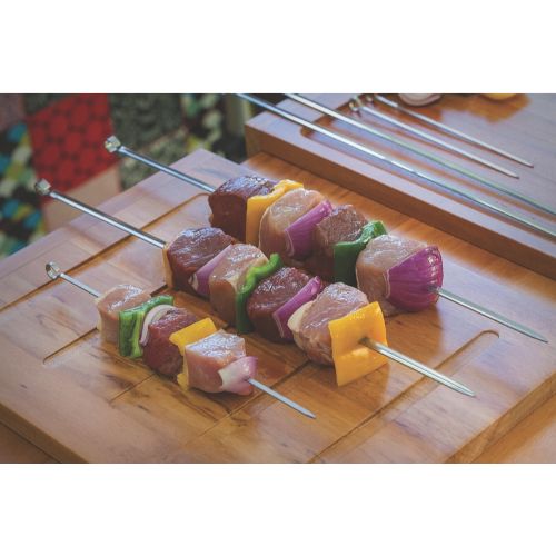 Load image into Gallery viewer, Tramontina Churrasco Skewer Set, 6Pc
